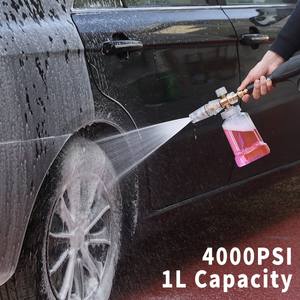 Kit de pistola de espuma eléctrica para lavadora de coche, <span class=keywords><strong>limpiador</strong></span> de alta presión de 1000W con boquilla ajustable, Cañón de espuma para limpieza de coche - Product Image 5