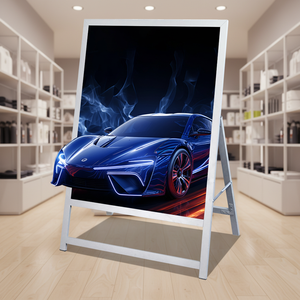 Kiosque d'affichage publicitaire LED portable écran <span class=keywords><strong>tactile</strong></span> <span class=keywords><strong>43</strong></span> <span class=keywords><strong>pouces</strong></span> taille du panneau pas USB texte d'alimentation pour magasin de détail - Product Image 1