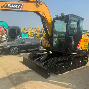 Excavatrices d'occasion Sany SY75 SY75C 7,5 tonnes 7 tonnes 8 tonnes, pelle hydraulique sur chenilles avec moteur et boîte de vitesses, meilleur prix CE - Product Image 1