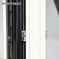 Ventanas Abatibles de Aluminio Estilo Francés RICHOCEAN, Impermeables, Resistentes al Viento, con Vidrio de Ahorro Energético