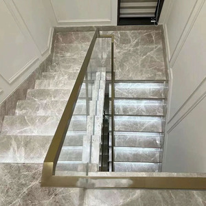 Precio de Mayoreo Directo de Fábrica, Baldosas de Mármol Pulido Cloud <span class=keywords><strong>Dora</strong></span> Ash de 1200 mm para Escaleras, para Proyectos de Escaleras Interiores Residenciales - Product Image 4