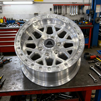 Jantes de camion en aluminium forgé SY 17x9J 17x10J Offset Beadlock 6x139.7 pour la course de dragster, les pick-up et les véhicules tout-terrain