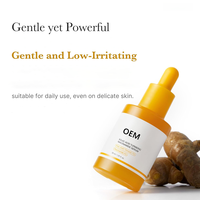 Sérum OEM éclaircissant, hydratant, raffermissant, liftant et réparateur de barrière cutanée à l'acide kojique, au curcuma, à l'acide hyaluronique, au niacinamide et à la vitamine E, 30 ml