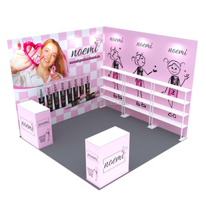 Custom 10x10 modulare in alluminio portatile Trade Stand tensione tessuto sfondo di sublimazione per espositore cabine espositive - Product Image 5