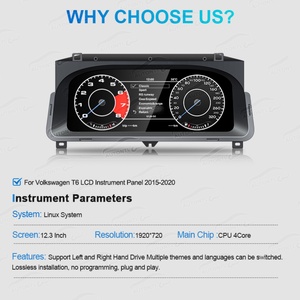 NaviHua 12.3 Inch LCD Dashboard <b>Car</b> <b>Digital</b> Cluster Auto <b>Speedometer</b> Virtual Cockpit Monitor Upgrade <b>for</b> VW T6 2015-2020 - Product Image 6