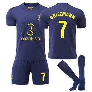 Maillot de football extérieur de l'Atlético de Madrid 2526, n° 7 <span class=keywords><strong>Griezmann</strong></span>, n° 19 Alvarez, ensembles d'uniformes de football pour adultes, été, transfrontalier - Product Image 6