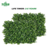 Tizen – décoration en gros, clôture d'aménagement paysager, fausse feuille, toile de fond, murs de plantes artificielles, mur d'herbe verte