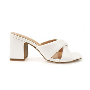 Scarpe da <span class=keywords><strong>donna</strong></span> cinghia trasversale cinghie <span class=keywords><strong>tacco</strong></span> square-toe Sandali di alta collina delle signore scivolo pantofole - Product Image 4