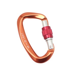 Mosquetón de Aleación de Aluminio 7075 de Grado Aeronáutico Tipo D con Capacidad de Escalada de 25KN, Cierre Automático, Mosquetón para Yoga - Product Image 2