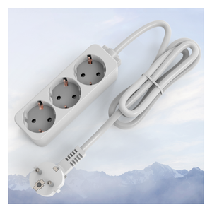Protector de Sobretensión en Oferta, Regleta de Enchufes Europea con 3 Tomas, Precio Económico, Cable H05VV-F 3x1.5mm2, Enchufe Europeo, 16A - Product Image 2