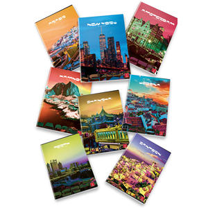 Cuaderno MAXI CITY EFFECTS 50 hojas con líneas, 1 línea, ASS - Product Image 1