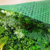 Mur végétal artificiel en PVC 100x100cm résistant aux UV et écologique, décoration murale en plastique, fausse herbe, paysage persan