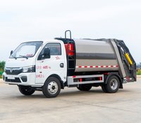Nouveau mini camions de transfert d'ordures à carburant diesel de 5 mètres cubes compacteur 4x2 boîte de vitesses manuelle