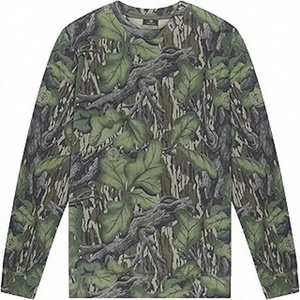 Sweat-shirt en tricot à manches longues pour homme, imprimé camouflage, coupe classique, col rond, décontracté, pour l'automne - Product Image 3