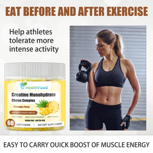 Gomitas de Creatina Monohidrato Compleja Avanzada Altamente Efectivas, Mejoran el Rendimiento Atlético, Suplemento Nutricional para el Fitness - Product Image 3