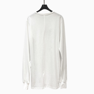 Haut à manches longues d'automne en <span class=keywords><strong>noir</strong></span> <span class=keywords><strong>et</strong></span> blanc ; T-shirt ample à manches longues de style urbain sombre. - Product Image 6