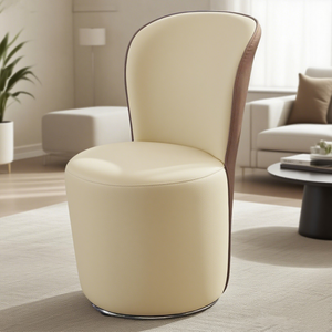 Silla de <span class=keywords><strong>Comedor</strong></span> Giratoria Moderna y Contemporánea, Tapizada <span class=keywords><strong>en</strong></span> Cuero Ecológico, Portátil, Impermeable, <span class=keywords><strong>para</strong></span> Cocina, Sala de Estar - Product Image 3