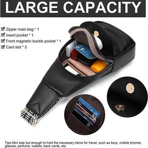 Sac banane unisexe vintage 2025 en cuir PU avec sangle réglable, fermeture éclair, imperméable, couleur personnalisée, logo personnalisé, taille personnalisée - Product Image 4