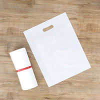 Sacs de courses en plastique PE transparents et colorés avec poignée longue, thermosoudables, recyclables, vente en gros Chine pour fêtes d'enfants
