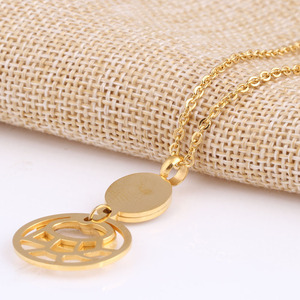 Collier pendentif géométrique en or avec incrustation de zircon, bijou à porter au quotidien, cadeau - Product Image 3