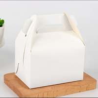 Boîte à pâtisserie personnalisée, écologique, recyclable, jetable, imperméable, portable, pour emballage de pâtisserie, mousse, tarte, nougat fait main