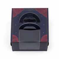 Boîte à gâteau personnalisée avec logo pour anniversaire, emballage en carton pour cupcakes, pâtisseries, boulangerie, boîte à gâteau en papier avec poignée et fenêtre