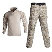 Formation tactique Camouflage Vêtements G3 Grenouille Costumes Manches Longues Chemise et Pantalon Uniforme Ensemble Vêtements de Plein Air