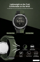 Reloj deportivo para exteriores, reloj Digital LCD de fibra de carbono, reloj electrónico resistente al agua de nailon, podómetro para senderismo y natación, reloj con metrónomo