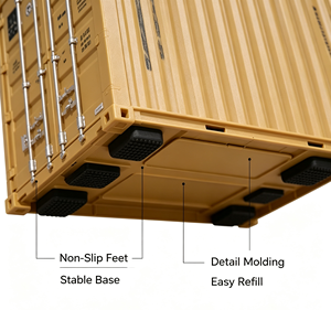 Caja de pañuelos estilo contenedor de envío para transporte de mercancías y entrega de regalos personalizados en venta - Product Image 4