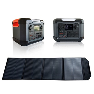 อุปกรณ์พลังงานแสงอาทิตย์ฉุกเฉิน 1200W AC110v 220v สถานีพลังงานสำรองแบบพกพา พร้อมไฟฉุกเฉิน LED 15W สำหรับการตั้งแคมป์กลางแจ้ง - Product Image 4