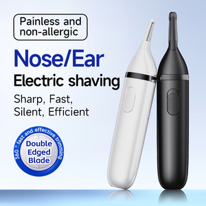 Tondeuse électrique portable sans douleur pour le <span class=keywords><strong>nez</strong></span> et <span class=keywords><strong>les</strong></span> oreilles, rechargeable, en métal, pour hommes - Product Image 2
