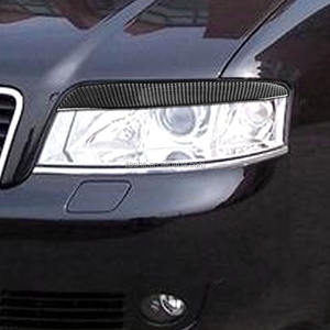 Rifiniture per sopracciglia in fibra di carbonio per paraurti anteriore lampada da nebbia per Audi <span class=keywords><strong>A6</strong></span> <span class=keywords><strong>C6</strong></span> <span class=keywords><strong>4F</strong></span> stile auto 2009 2004 - Product Image 5