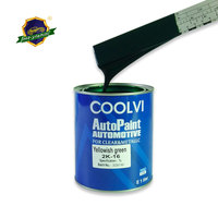 Peinture automobile 2K haute brillance, haute teneur en solides, vert jaunâtre, revêtement liquide en spray