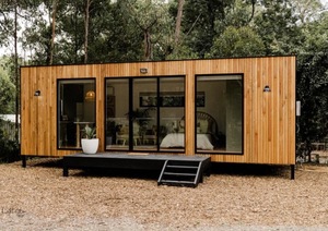 Construcción Rápida de <span class=keywords><strong>Casa</strong></span> Prefabricada de Madera con Paredes de Vidrio, Tipo Contenedor, Pequeña <span class=keywords><strong>Casa</strong></span>, Apartamento para Abuelos - Product Image 3