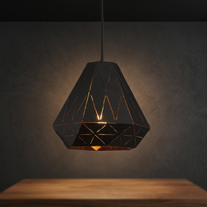 Suspension suspendue en laiton AK en métal de conception standard en noir fini article personnalisé pour la décoration intérieure d'hôtel - Product Image 2