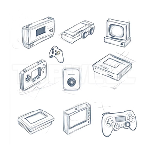 Topwell Tùy Chỉnh Mini Cầm Tay Video Retro Trò Chơi Giao Diện Điều Khiển Phụ Kiện Sản Phẩm Sáng Tạo Thiết Kế Khái Niệm R & D Kỹ Thuật ODM Dịch Vụ - Product Image 1