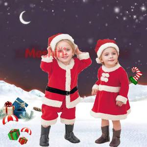 Ensemble de costumes pour enfants MS, tenue de Père Noël pour tout-petits garçons et filles, parfait pour les fêtes de Noël, les jeux de rôle et les séances photo - Product Image 1