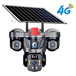 Kerui 6MP Năng Lượng Mặt Trời Máy Ảnh 10X Zoom 4G Mạng Máy Ảnh 3 Màn Hình An Ninh Năng Lượng Mặt Trời Giám Sát Màu Đêm Phiên Bản Nhà An Ninh CCTV - Product Image 1