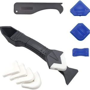 5 1 grattoir en plastique mastic lisse dissolvant ensemble d'outils calfeutrage finisseur coulis Kit sol moule enlèvement écologique Durable main - Product Image 2