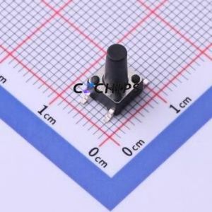 TS-1102SD-B-O-B Tactile Switch SMD-4P,6x6mm Switch ( Operating Force: 1.6N )( Switch Length: 6mm )( Switch Width: 6mm ) - Product Image 1
