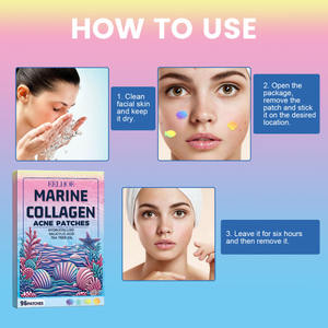 แผ่นแปะสิว EELHOE Marine Collage พร้อมโฟมล้างหน้า แผ่นแปะสิวแบบพกพาหลายรูปทรง - Product Image 5