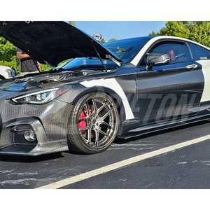 Paneles de Puerta de Fibra de Carbono Drifton con Tejido 3K/6K/12K y Acabado Brillante/Mate para Infiniti Q60 2016-2022 - Product Image 5