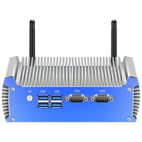 Mini PC sans ventilateur Core i3 5005U Win10 Linux RS232 double Gigabit VGA 4USB WiFi ordinateur intégré industriel