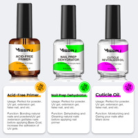 Système de préparation des ongles professionnel 3-en-1 2025 – Primer sans acide, huile pour cuticules, déshydratant, gel LED UV pour une tenue 3 fois plus longue – Pour salon et créateur