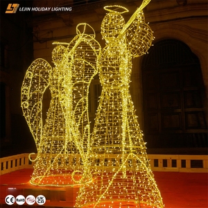 Luces de motivo de Ángel de decoración 3D LED de Navidad multifuncional para decoración al por mayor al aire libre - Product Image 1