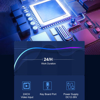 Moniteur de sécurité portable avec télécommande Entrée VGA BNC USB Double haut-parleurs pour les jeux et CCTV OLED LCD TV Combinaison