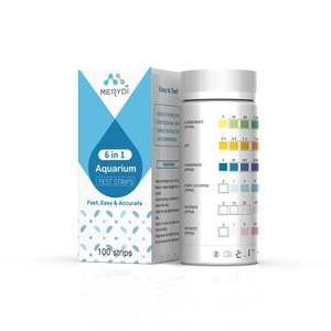 Bandelettes de test d'aquarium 6 en 1 pour <span class=keywords><strong>kit</strong></span> de test d'aquarium d'eau douce et d'eau salée - Product Image 1