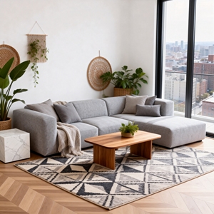 कसिंग कस्टम न्यूमलिस्ट विला असलवाला कपड़े कोने सोफे बिस्तर सेट स्पंज अनुकूल एल-आकार परिवर्तनीय - Product Image 2