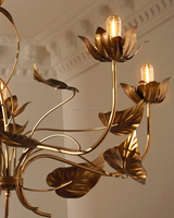Lustre créatif et élégant à branches et feuilles tourbillonnantes pour salon, salle à manger, îlot de cuisine, bar, chambre à coucher, décoration intérieure