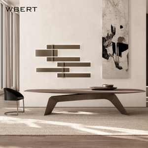 WBERT Bureau de luxe italien léger, table d'écriture, minimaliste moderne, bureau nordique en bois massif, bureau design - Product Image 4